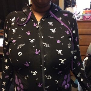 Pierced bunny ear hoody